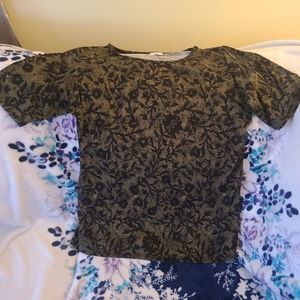 Lularoe women's shirt 3xl EUC olive green And black